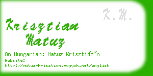 krisztian matuz business card